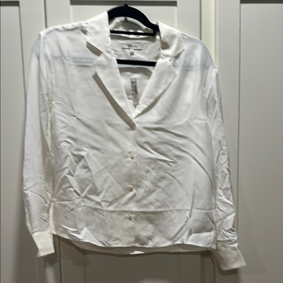 Madewell Tops - Madewell Cream Collared Blouse